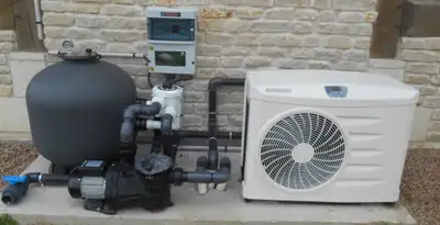 electric heater installation services with connected outdoor heating system equipment in Dayton, OH