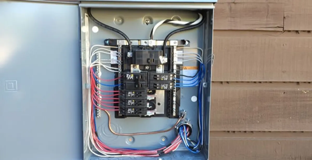 electrical panel upgrade service featuring newly installed electrical panel wired by licensed electricians in Dayton, OH