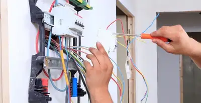 electrician services performing residential electrical panel wiring in Dayton, OH