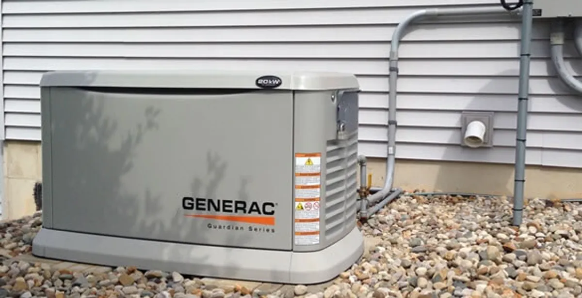 generator installation service featuring outdoor standby generator setup by licensed electricians in Dayton, OH