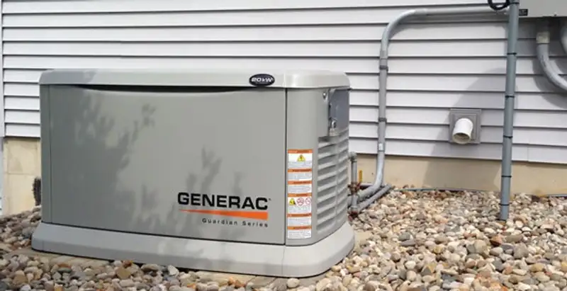 generator installation service featuring outdoor standby generator setup by licensed electricians in Dayton, OH