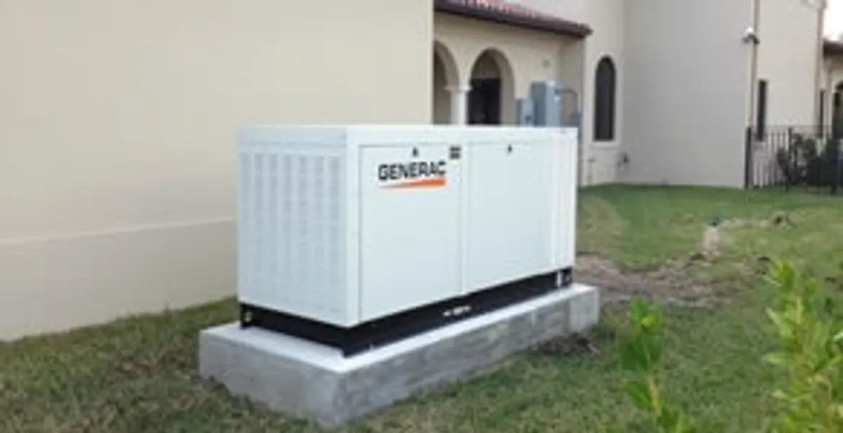 generator installation service showing standby generator professionally installed for residential power backup in Dayton, OH