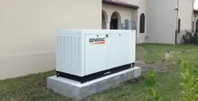 generator installation service showing standby generator professionally installed for residential power backup in Dayton, OH
