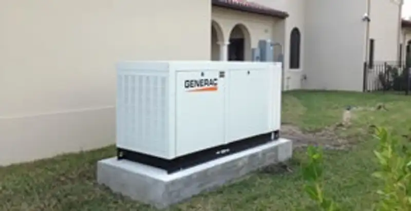 generator installation service showing standby generator professionally installed for residential power backup in Dayton, OH