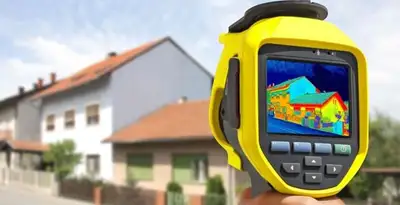 home energy audit service performing exterior thermal inspection to identify energy loss in Dayton, OH