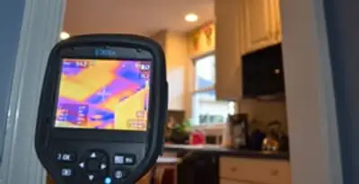 home energy audit service using thermal imaging to evaluate electrical efficiency inside a home in Dayton, OH
