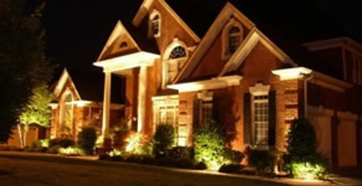 landscape lighting installation services enhancing residential exterior lighting in Dayton, OH