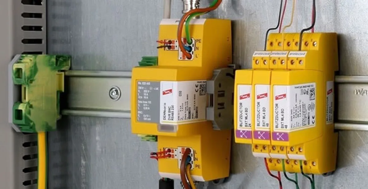 lightning surge protection system with surge suppressors installed by electrical service professionals in Dayton, OH