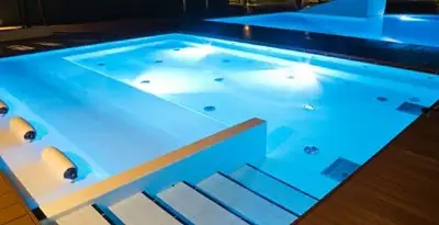 pool light installation and repair services providing modern illuminated pool lighting in Dayton, OH