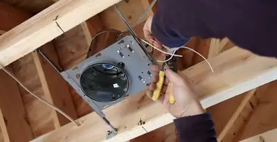 Professional recessed lighting installation with electrical wiring by licensed electricians in Dayton, OH