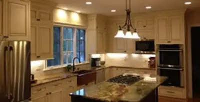 Recessed lighting installation enhancing interior lighting by professional electricians in Dayton, OH