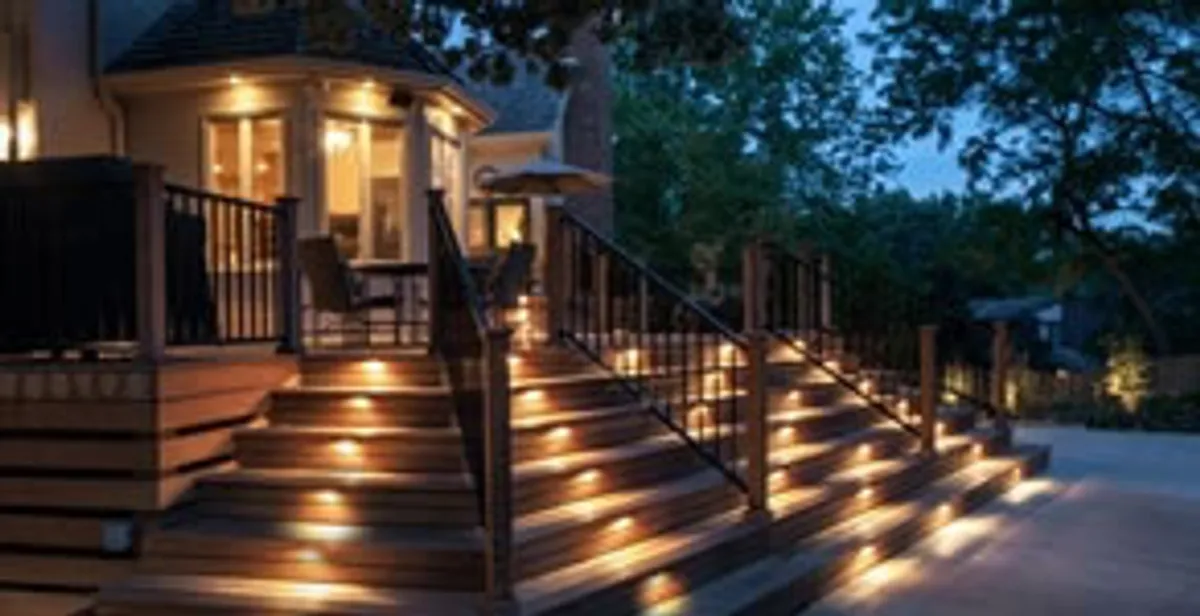 Residential electrician installing outdoor lighting for home safety in Dayton, OH
