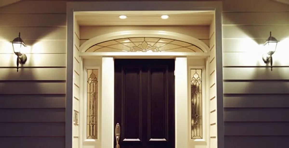 security light installation services with professionally installed entryway lighting in Dayton, OH