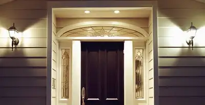 security light installation services with professionally installed entryway lighting in Dayton, OH