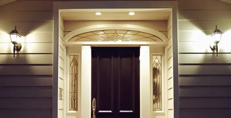 security light installation services with professionally installed entryway lighting in Dayton, OH
