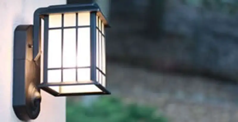 security light installation services with professionally mounted exterior wall light in Dayton, OH